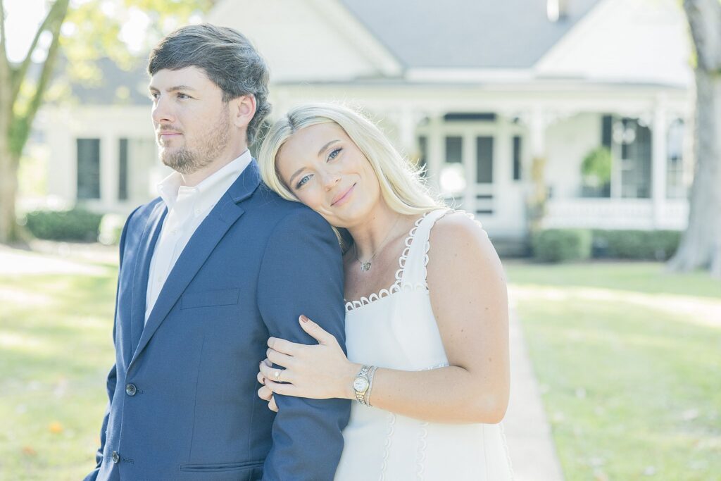 fall engagement photos in Madison, Mississippi