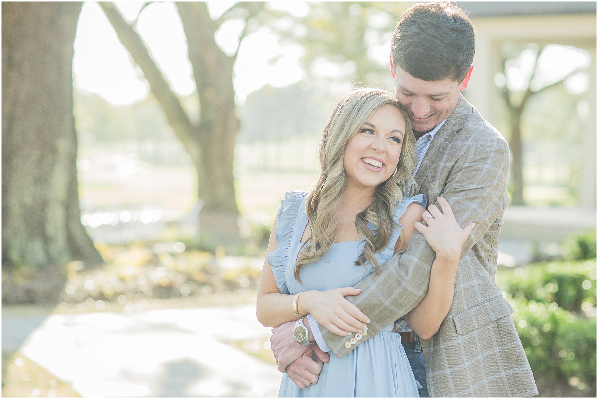 Engagement session at The Reed House at Live Oaks