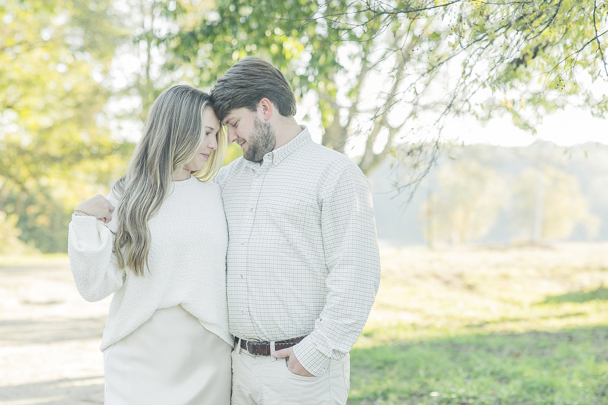 fall engagement photos in Madison, Mississippi